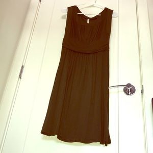 Deep green ruched stretch jersey dress